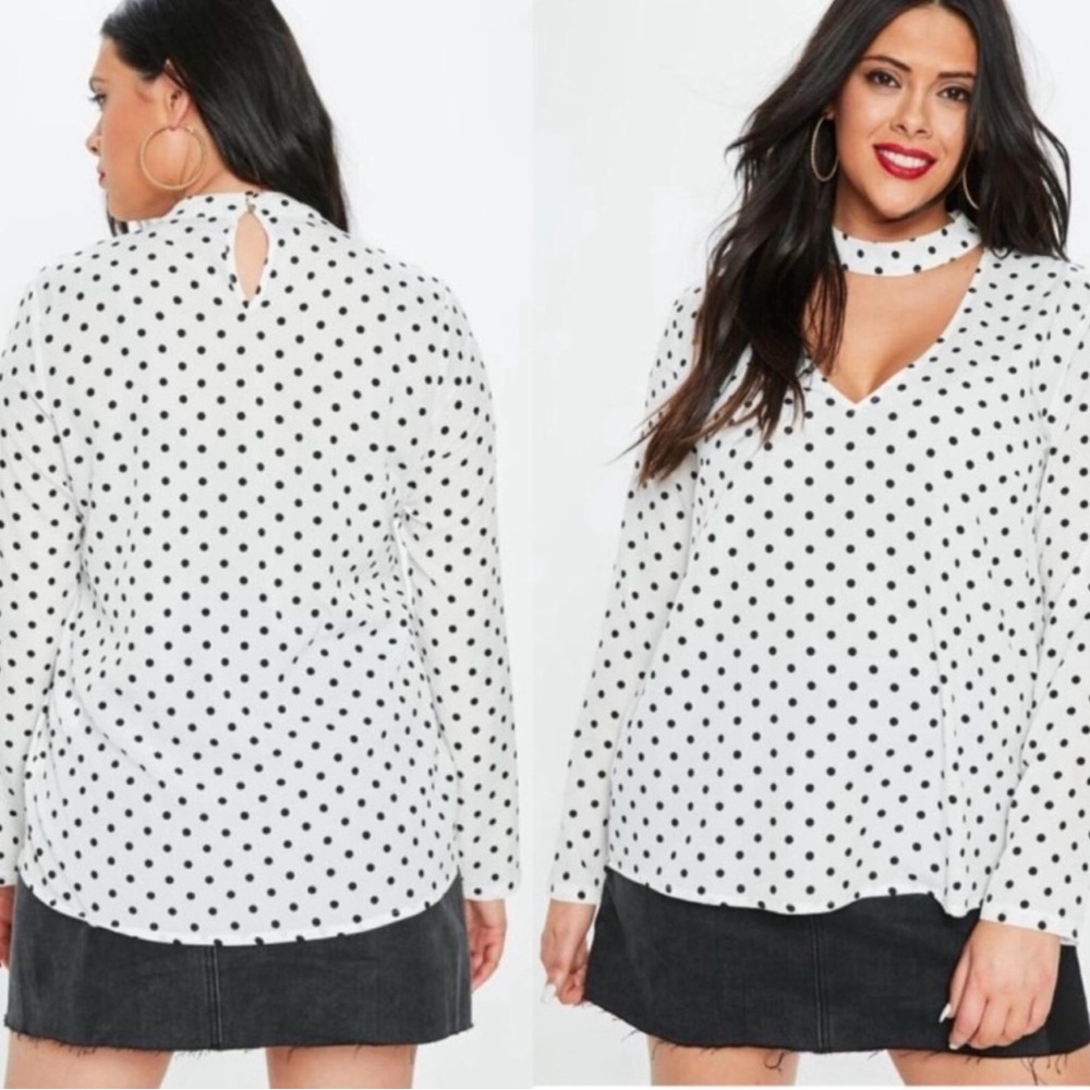Missguided White Choker Blouse - Picture 6 of 13